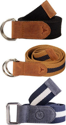 

hidekraft Men & Women Casual Tan, Black, Blue Genuine Leather Belt, Black;blue;tan