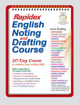 Rapidex English Noting & Drafting Course  - NOTING DRAFTING(English, Paperback, PUSTAK MAHAL EDITORIAL BOARD)