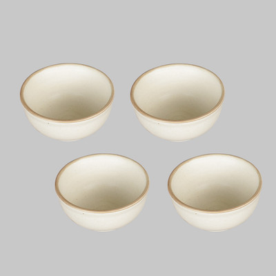 

Miah Decor Serving Bowl Ceramic Bowl Set(Beige, Pack of 1)