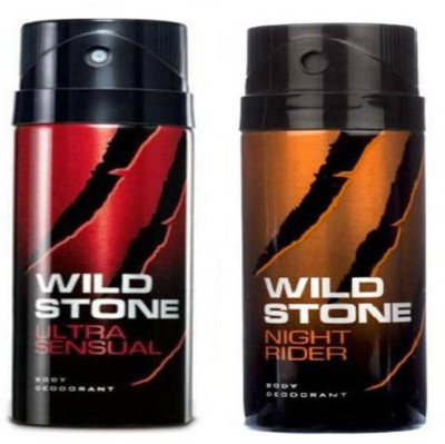 

Wild Stone Wild Stone_ Ultra Sensual And Night Rider Combo Pack 2 Body Spray - For Men & Women(300 ml, Pack of 2)