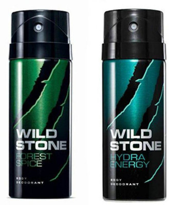 

Wild Stone Wild Stone_ Forest Spice And Hydra Energy Combo Pack 2 Body Spray - For Men & Women(300 ml, Pack of 2)