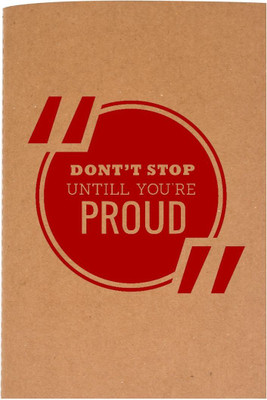 

The Crazy Me A6 Diary(Don't stop Until you're Proud Brown, Brown)