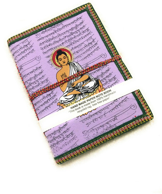 

Safar A5 Diary(Handmade Diary, Recycled Paper, Handcrafted, Unruled, Purple)