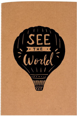 

The Crazy Me A6 Diary(See The World Black & Brown, Black)