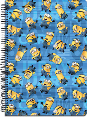 

MC SID RAZZ A4 Notebook(Macmerise Official "Despicable Me 3" Minions - Blue- Multi - 5 Subject , A4 Size Notebook , licensed by Universal Studios , USA…, Multicolor)