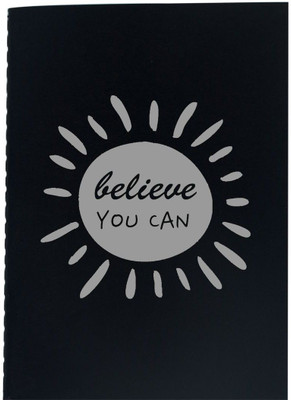 

The Crazy Me A5 Diary(Believe You can Silver & Black, Black)