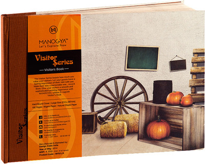 

MANOGYA A4 Visitor's Book(Visitor Series, Dark Brown)
