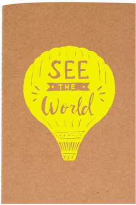 

The Crazy Me A5 Diary(See The World Brown & Yellow, Brown)