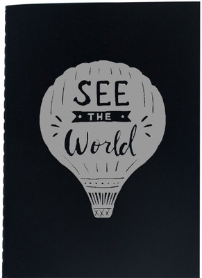

The Crazy Me A5 Diary(See The World Black & Silver, Black)
