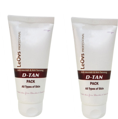 

LeOvs D Tan Anti Tanning & Anti Blemish Tan Removal Pack (Pack of 2) (200 gm)(200 g)