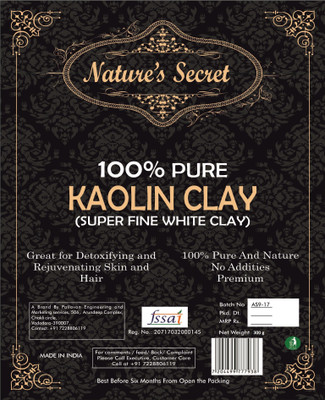 

Nature's Secret White Light Kaolin Clay Powder For Skin Face Mask -300 g(300 g)