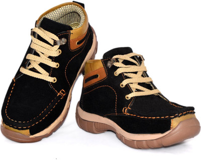 

Lee Gorav Boys Lace Casual Boots(Black