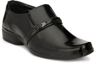 

Trilokani Boys Slip on Formal Boots(Black