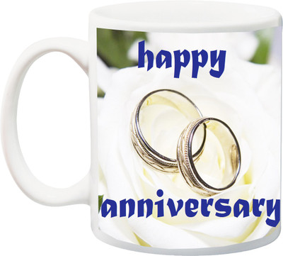 

Stylotrendz Best gift for Anniversary for Husband or Wife Ceramic Mug(325 ml), White