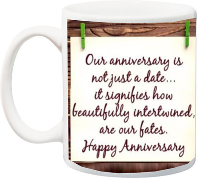

Stylotrendz Special Anniversary Quotes gift for Husband or Wife Ceramic Mug(325 ml), White