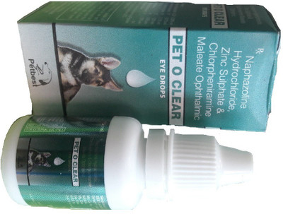 

Pet O Clear Eye Drops for Dogs 15ML Pet Ear Eye Wipes(Pack of 15)
