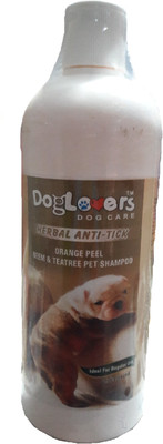 

Dog Lovers herbal neem and teatree oil shampoo Anti-microbial, Conditioning, Anti-fungal, Anti-parasitic, Flea and Tick, Allergy Relief lemon Dog Shampoo(500 ml)