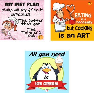 

MY DIET PLAN EATING ICECREAM Paper Print(12 inch X 12 inch, Rolled)