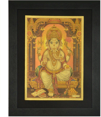 

R S Exports Lord Ganesh Photo Frame ( 42 cm x 33 cm x 1.5 cm ) / Photo Frames For Posters and Thanksgiving Wall Decorations / ganesh ganesha pillaiyar ganpati vinayagar ganesha Art work for Paintings and Wall Stickers / God Gods and Goddess Photo Frames R