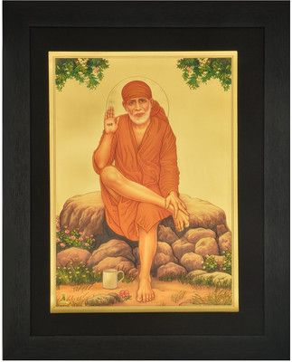 

R S Exports Lord Shirdi Sai Baba Photo Frame ( 42 cm x 33 cm x 1.5 cm) / Photo Frames For Posters and Thanksgiving Wall Decorations / sai baba saibaba sirdi shridi shirdi Art work for Paintings and Wall Stickers / God Gods and Goddess Photo Frames Religio