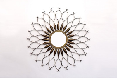 

VedasExports Cato Mirror Decorative Showpiece - 90 cm(Iron, Gold)
