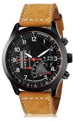 Talgo 2017 New Collection Curren Festive Season Special Black Round Shapped Dial Brown Leather Strap Party Wedding | Casual Watch | Formal Watch | Sport Watch | Fashion Wrist Watch  - For Men   Watches  (Talgo)