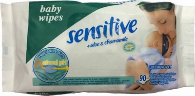 

sensitive baby cotton wipes (90 pcs)