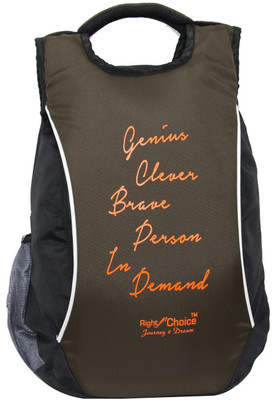 

Right Choice (2211) black mehndi green stylish tuff quality college school casual bag boy & gir 5 L Backpack(Black, Green)