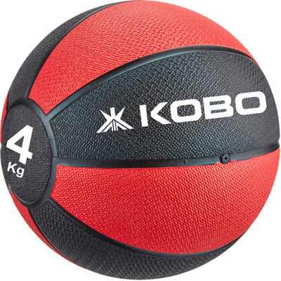 

Kobo 4 Kg Training - Slam with Easy-Grip Textured Surface and Ultra-Durable Rubber Shell (Imported) Medicine Ball(Black, Red, Diameter: 22 cm)