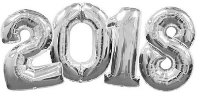 

Theme My Party Printed TMP2154545415 Balloon(Silver, Pack of 1)