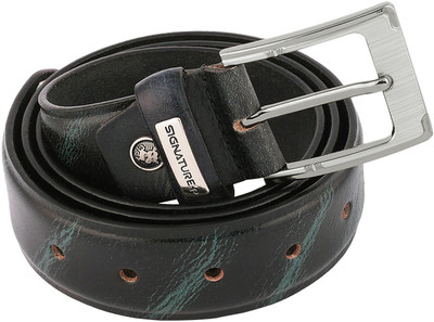 

Signature Plus Men Formal Black Genuine Leather Belt