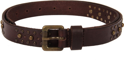

Aditi Wasan Women Casual Brown Genuine Leather Belt, Hickory brown