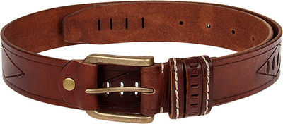 

Aditi Wasan Men Casual Brown Genuine Leather Belt, Auburn brown