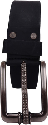 

REVO Men & Women Casual Black Genuine Leather Belt