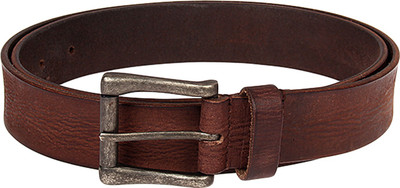 

Aditi Wasan Men Casual Brown Genuine Leather Belt, Hickory brown