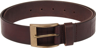

Aditi Wasan Men Casual Brown Genuine Leather Belt, Hickory brown