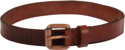 

Aditi Wasan Women Casual Brown Genuine Leather Belt, Auburn brown