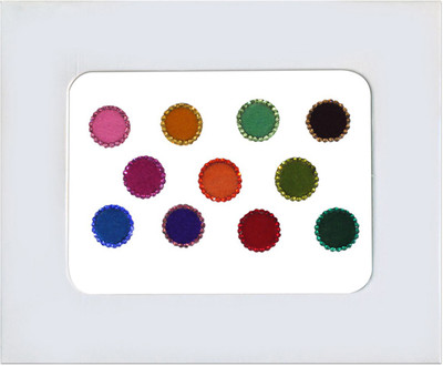 

Vaishali Bindi and Bangles Multi-Colour Round Bindi Forehead Multicolor Bindis(Stick - On)