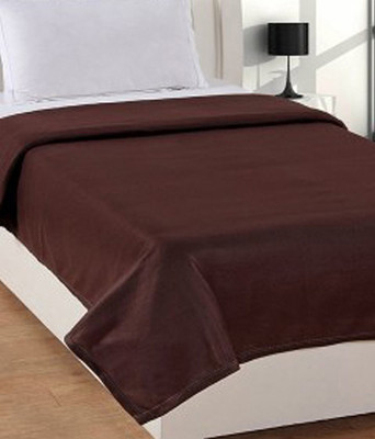 

Home Elie Plain  Blanket(Polyester, Brown