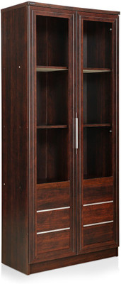 

RoyalOak Alpha Engineered Wood Close Book Shelf(Finish Color - Honey Brown)