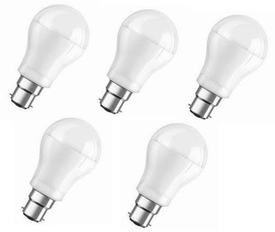 Ariva 7 W Standard B22 LED Bulb(White, Pack of 5)