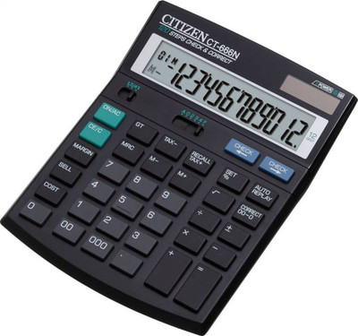

Citizen CT-666N Stealodeal CT-666N Basic Calculator(12 Digit)