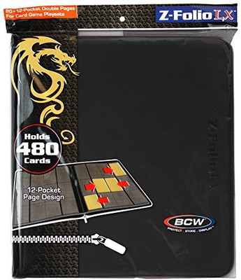 

BCW Pocket Z-Folio LX Trading Card Albums(Black)