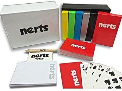 

Simply Addictive Games Card Games Family Game Night The Official NERTS Box Set of Playing Cards(Multicolor)