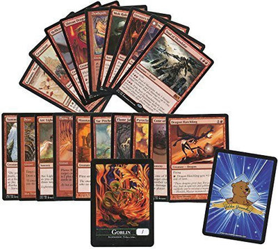 

GoldenGroundhog Gathering All Red Card Lot Includes Rares and Mythic Rares Bonus Artist Bethany Dobson(Multicolor)