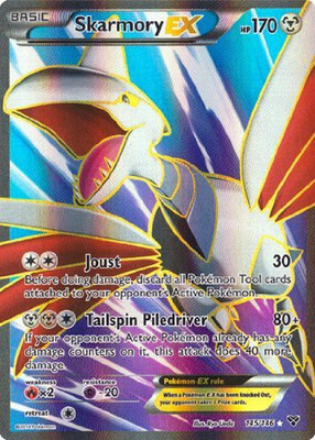 

Pokmon Skarmory EX Full Art Pokemon Card(Multicolor)