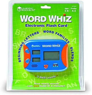 

Learning Resources WORD WHIZ ELECTRONIC FLASH CARD(Blue, Orange)
