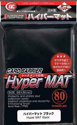 

KMC Hyper Matte Black Sleeves Fits Standard Size MTG(Multicolor)