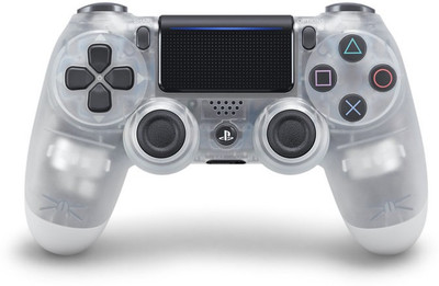 

Microware Front & Back Case for PS4 Game Controller(Crystal Clear, Cases with Holder, Plastic)