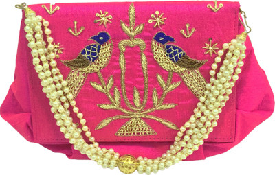 

CLUTCHKARTBAGS Party Pink, Red, Black, Gold Clutch, Black;gold;pink;red